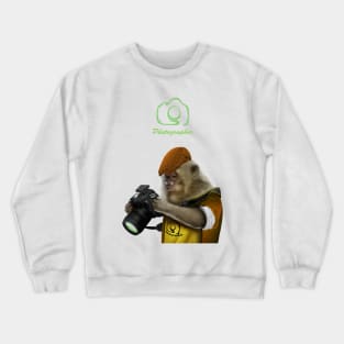 Cute apes Photographer Crewneck Sweatshirt